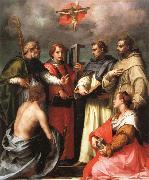 Andrea del Sarto The Debate over the Trinity USA oil painting artist
